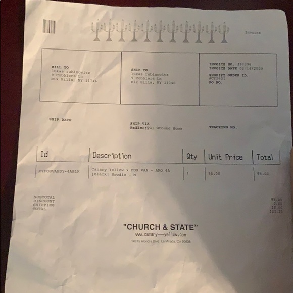 Virgil Abloh Canary Yellow x FOS VAA + AMO Hoodie - Picture 4 of 6